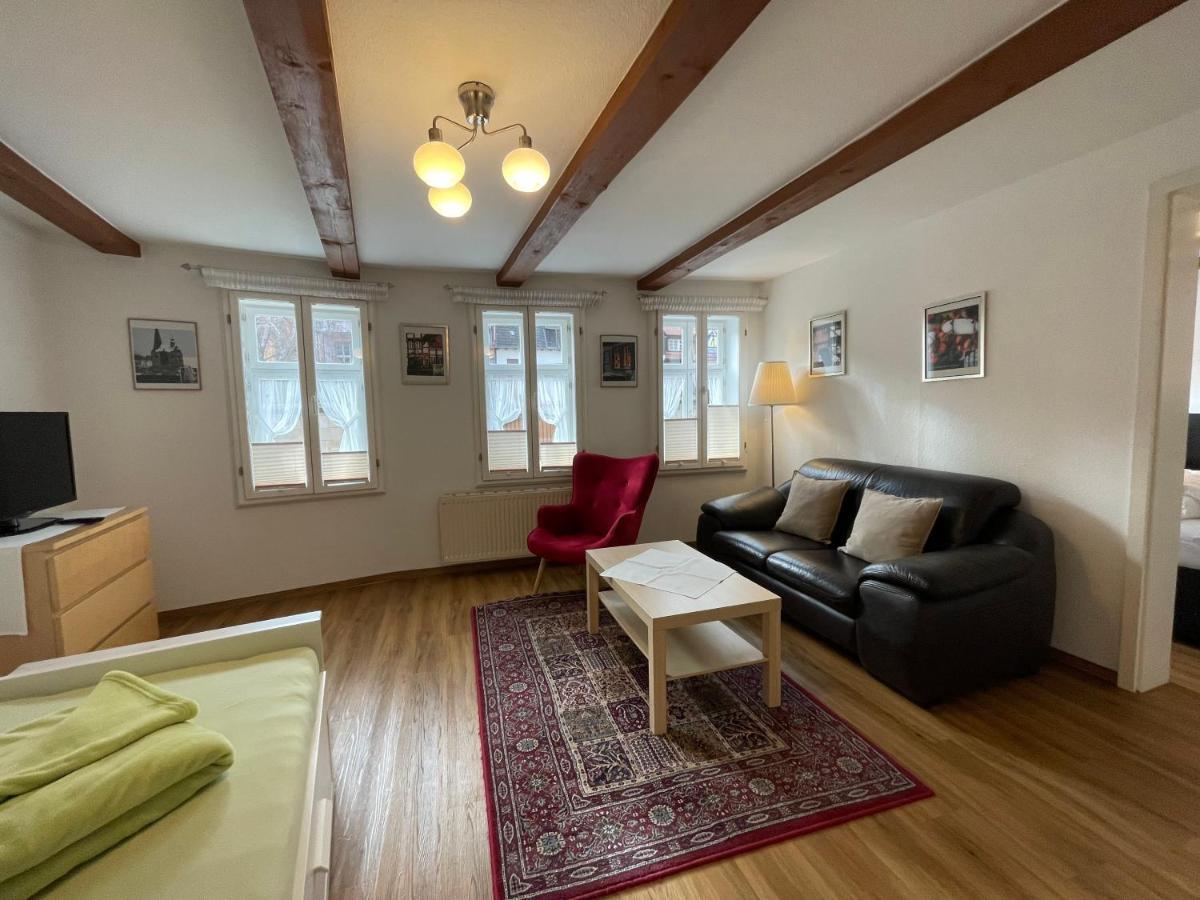 Urlaub Im Fachwerk - Klink Apartment Quedlinburg Luaran gambar